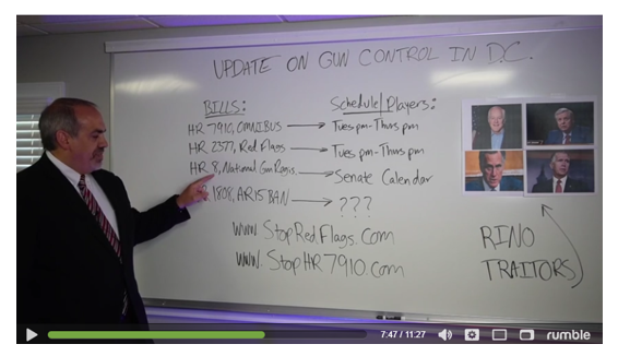 VIDEO Update: AR-15 Ban, Gun Registry, and Red Flags Laws!