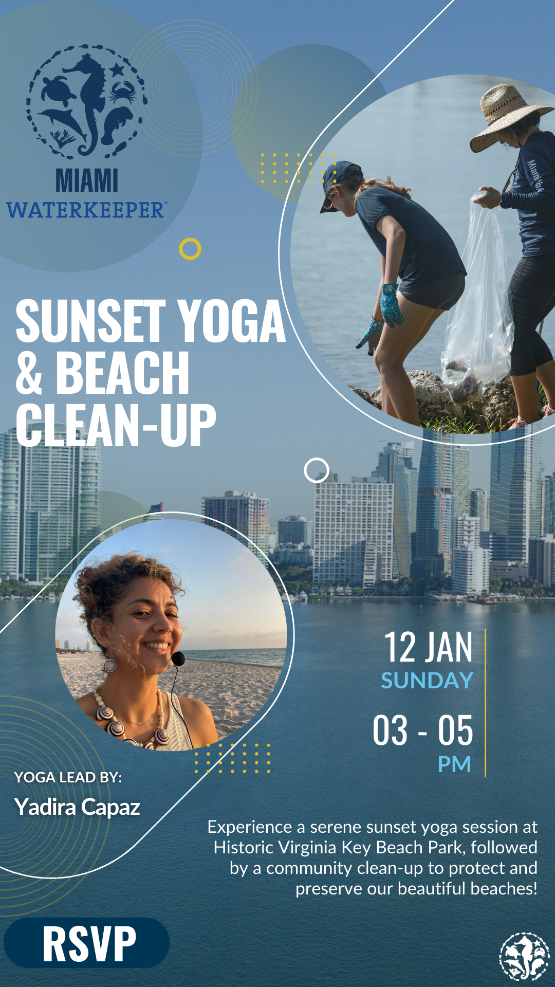 yoga flyer with description of event