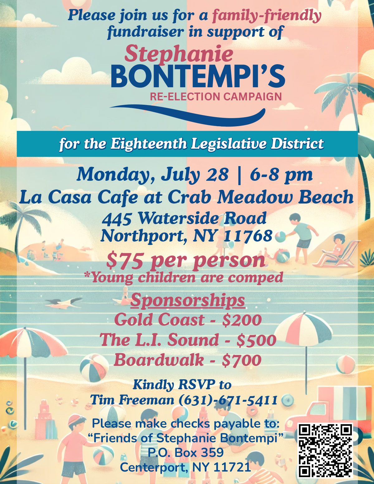 Family-Friendly Fundraiser in Support of Stephanie Bontempi's Re-Election Campaign