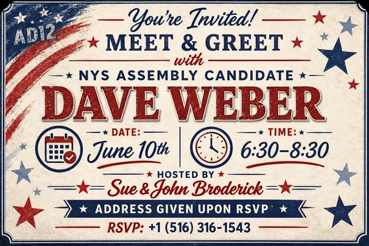 Meet & Greet with NYS Assembly Candidate Dave Weber