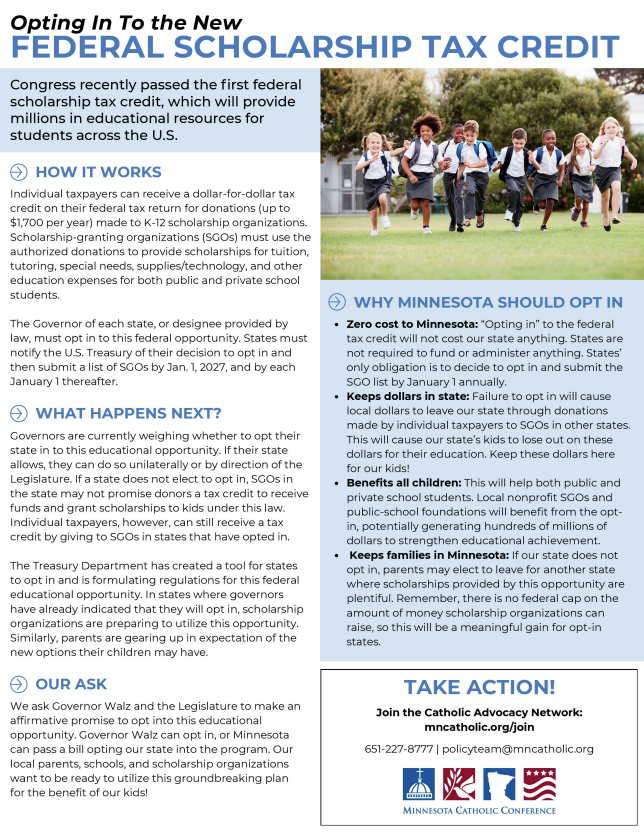 Education Choice for Children Act One Pager