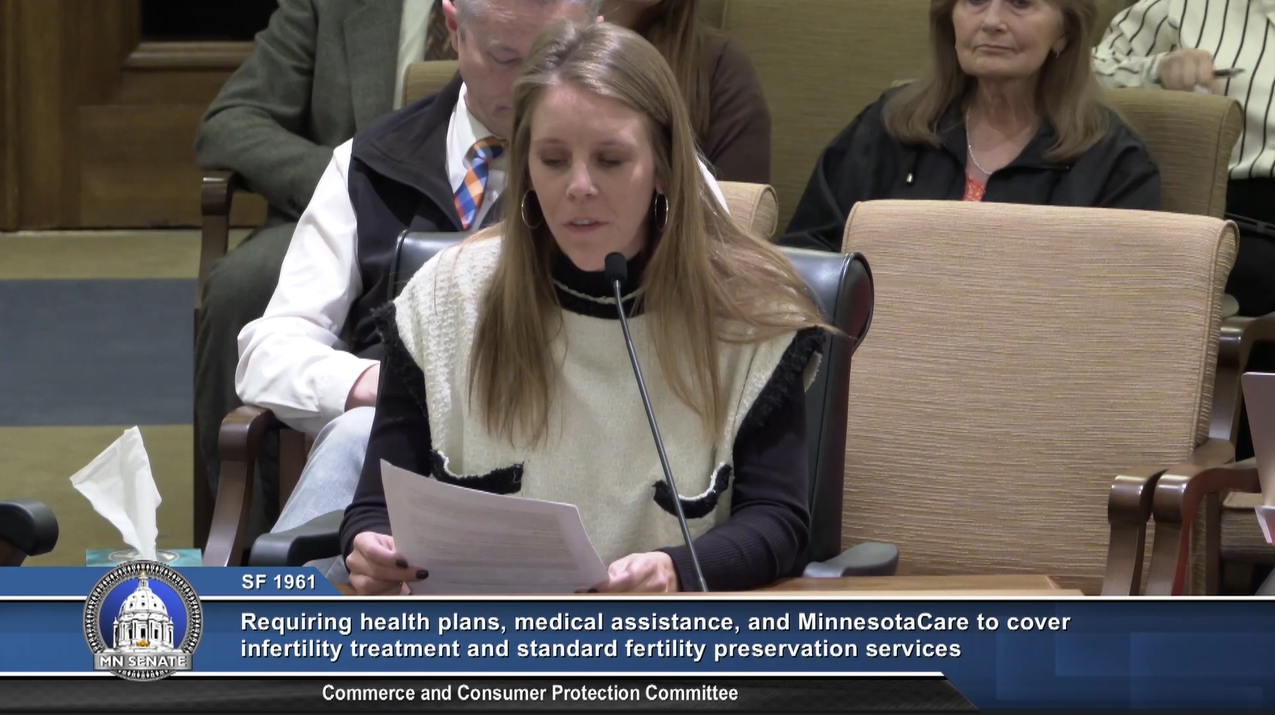 Maggee Hangge Testifies Against Unethical IVF Legislation