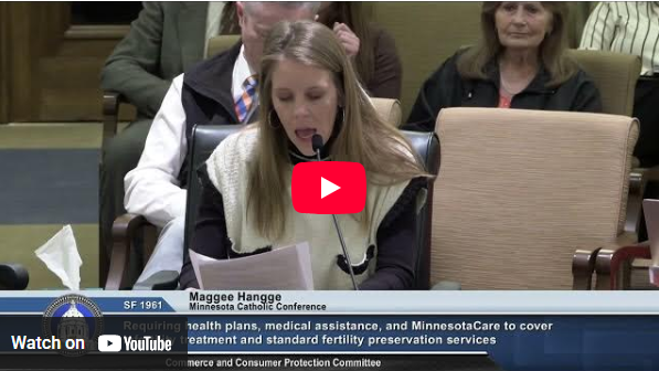 Testifying Against Unethical IVF Mandate