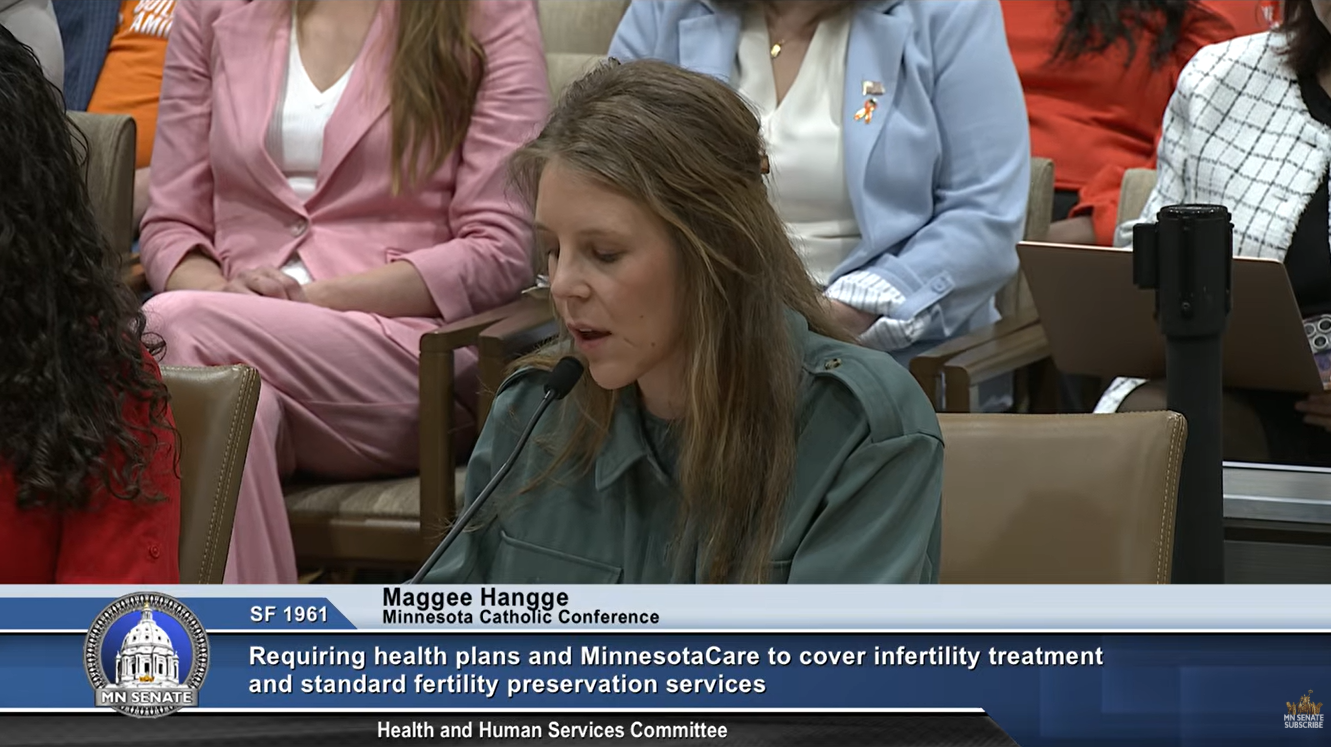 Testimony Opposing IVF Insurance Mandate (S.F. 1961)