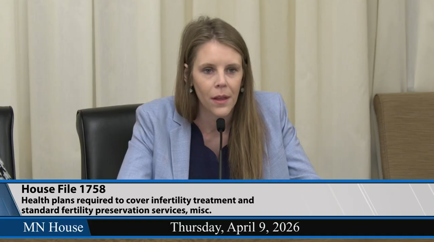 Verbal Testimony in Opposition to IVF Insurance Mandate H.F. 1758