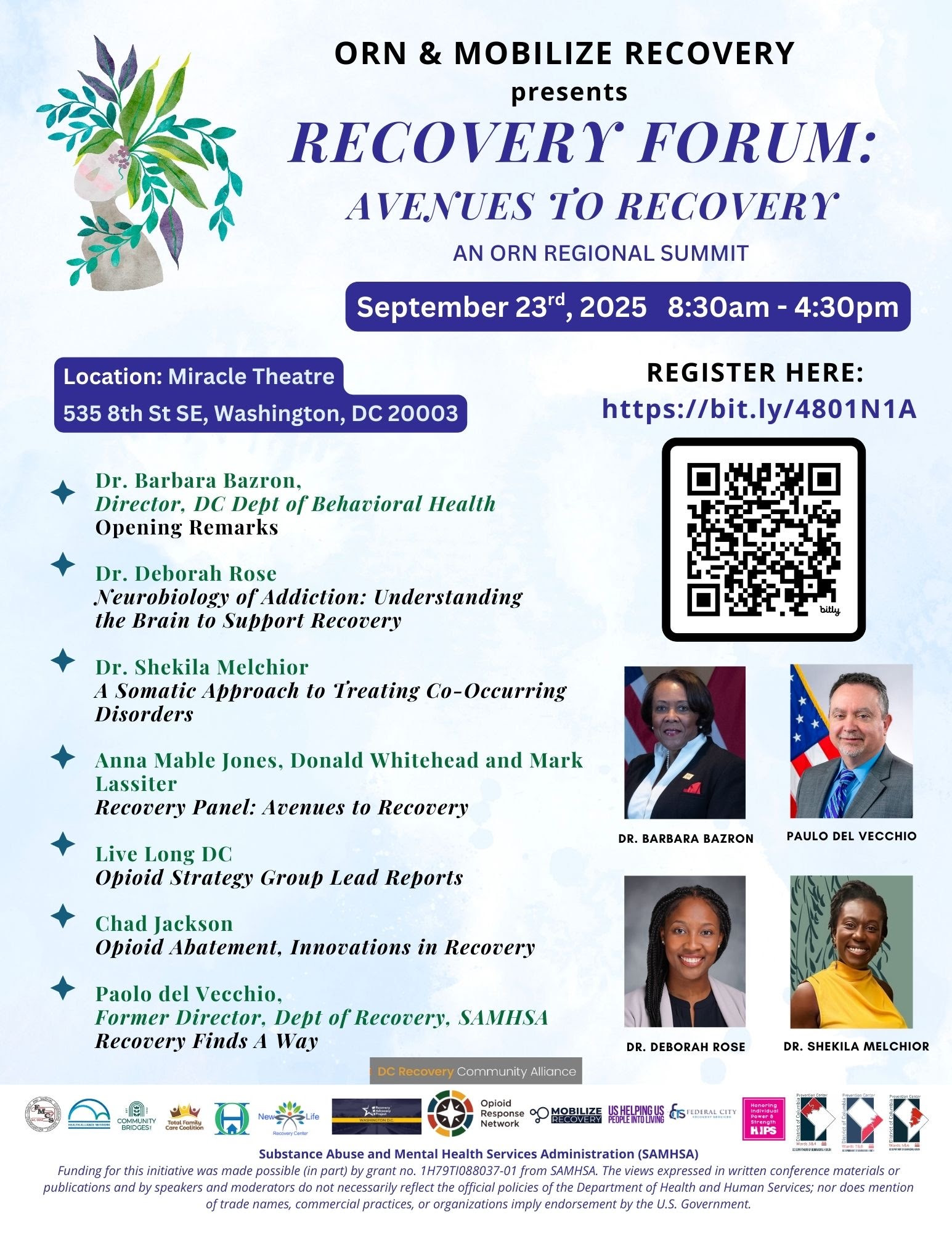 DC Recovery Forum poster