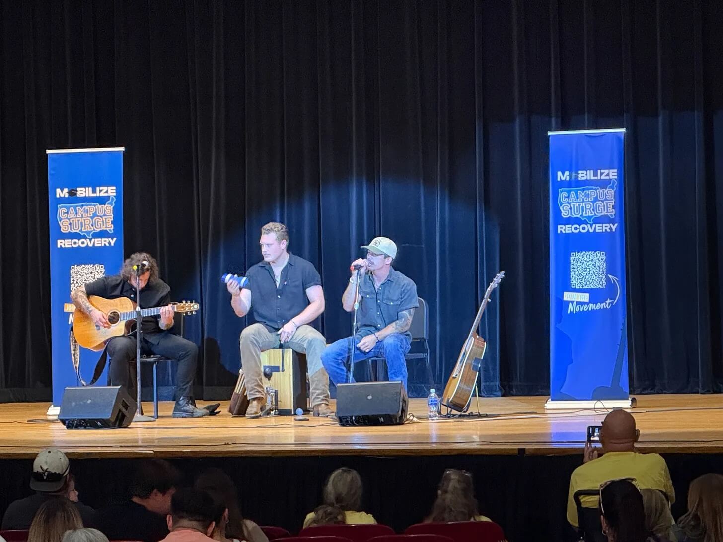 Noah Thompson on stage