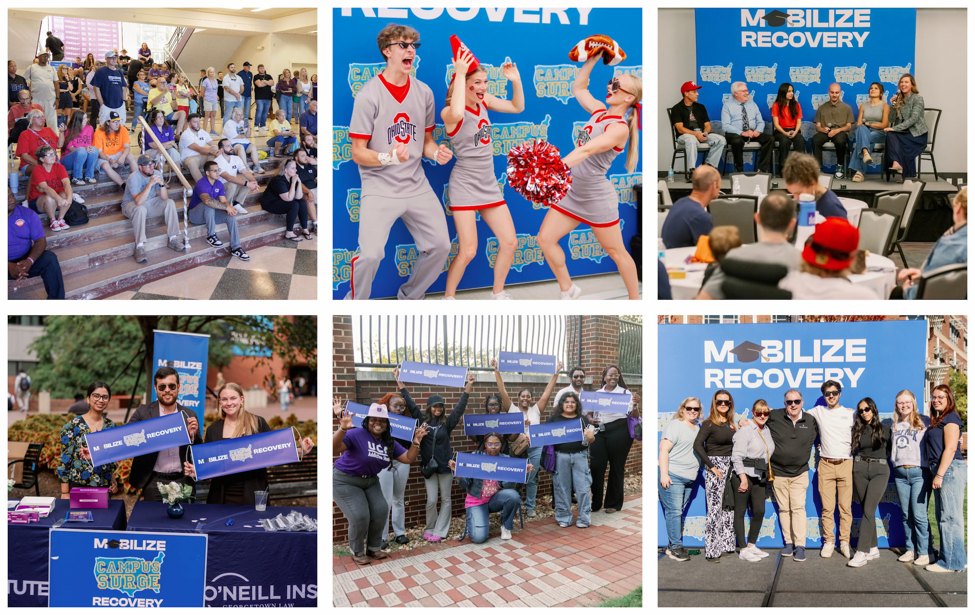 Collage of Campus Surge events