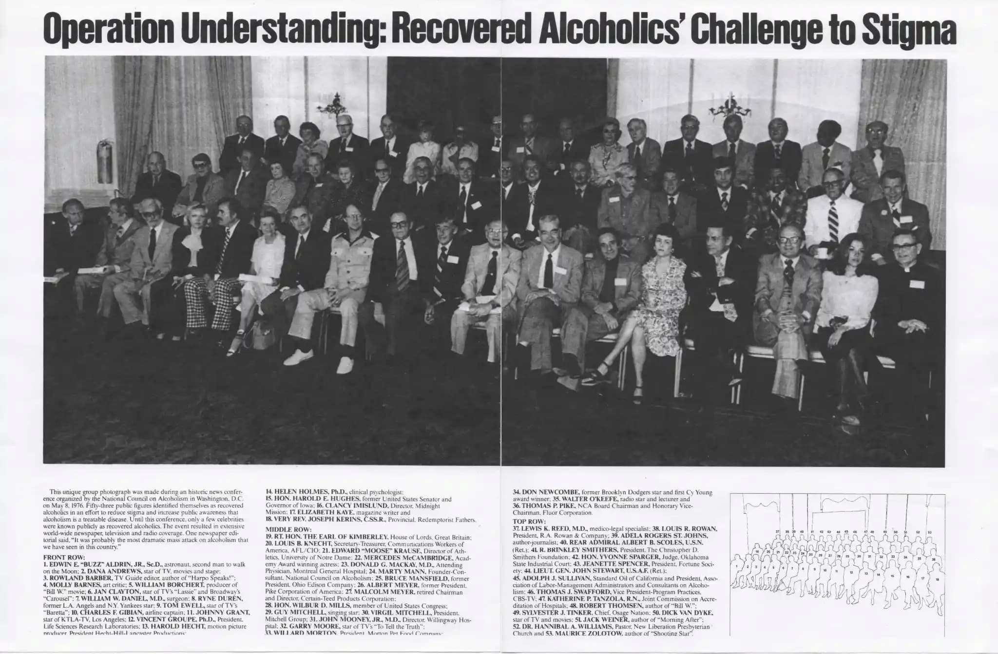 Newspaper clipping showing Operation Understanding participants