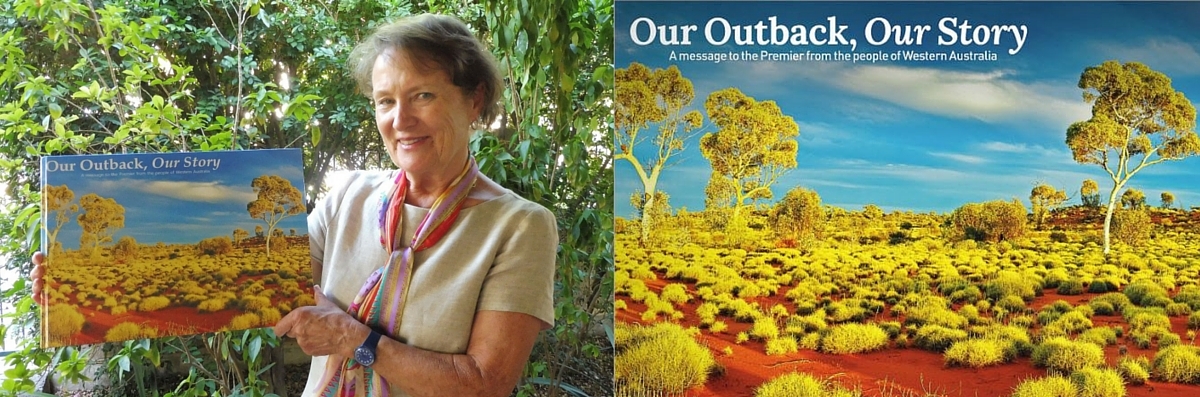 Former pastoralist meets with the Premier and presents the Outback book!