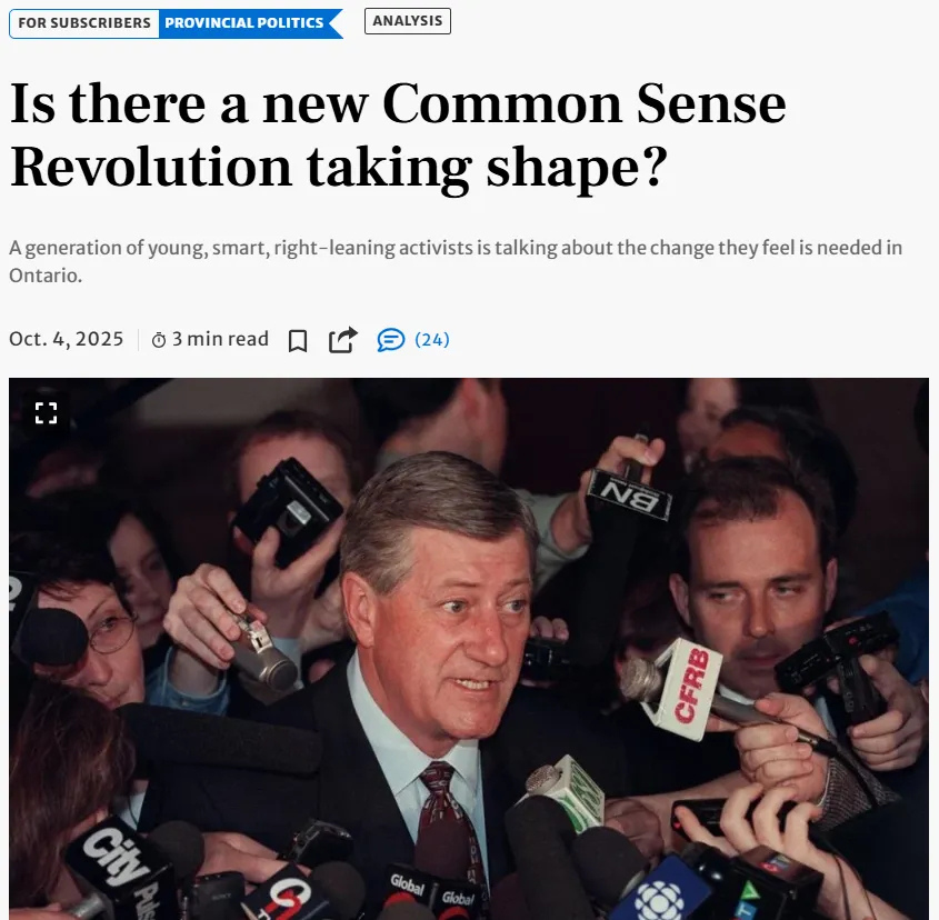 A New Common Sense Revolution