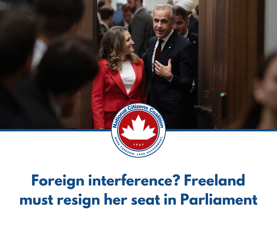 Release: Freeland Must Resign Seat