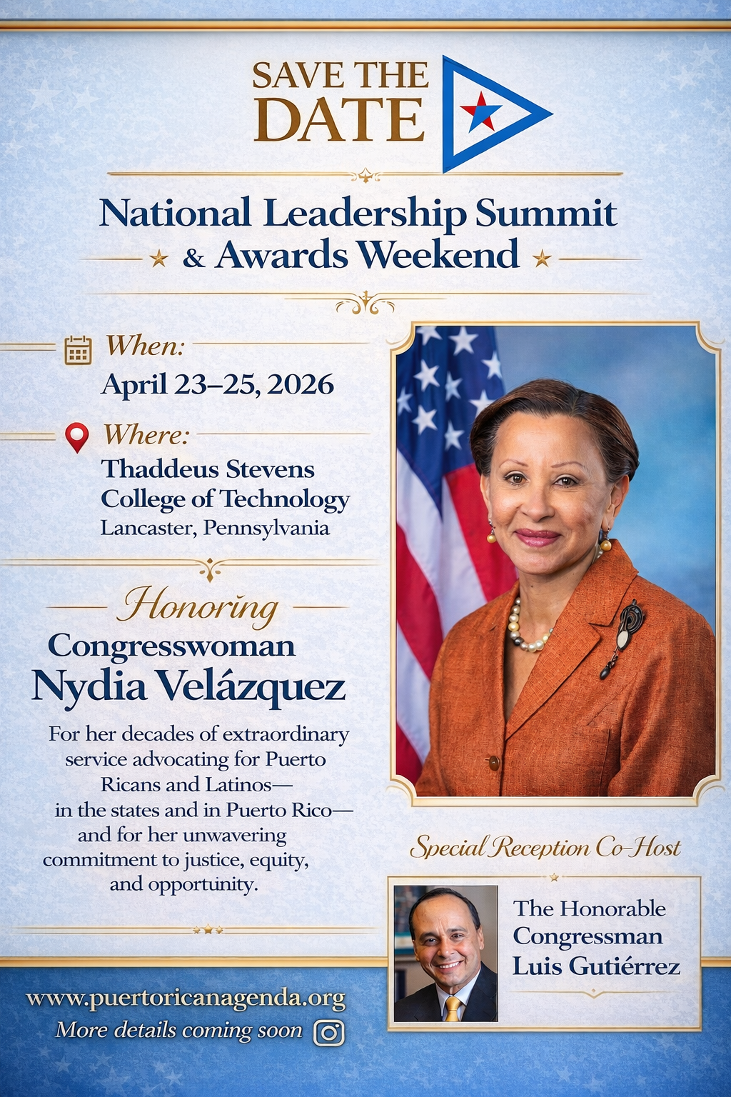 Save the Date: National Leadership Summit & Awards Weekend, culminating in our Bi-Annual Convention