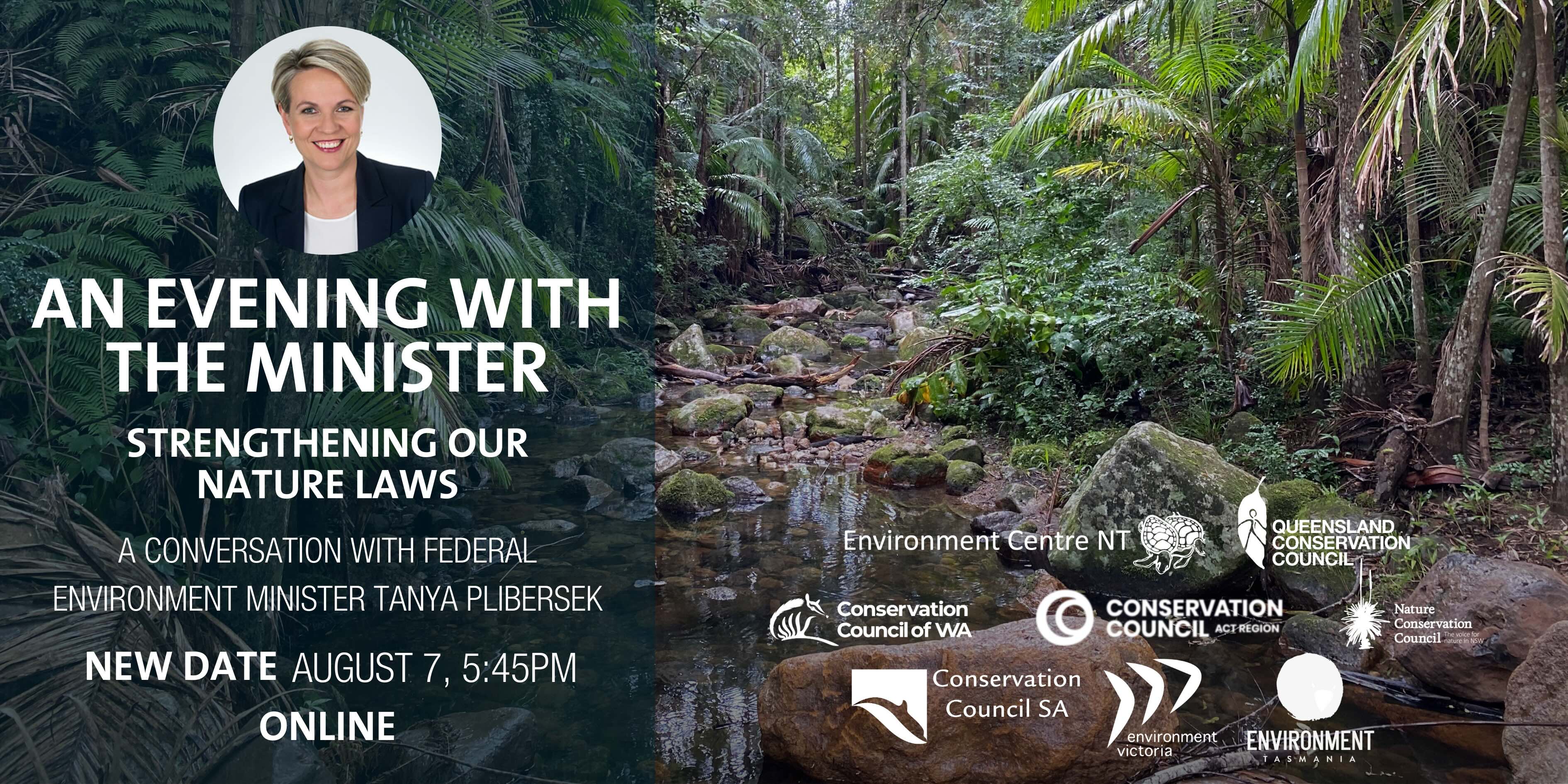 Evening with the Environment Minister Nature Conservation Council of NSW