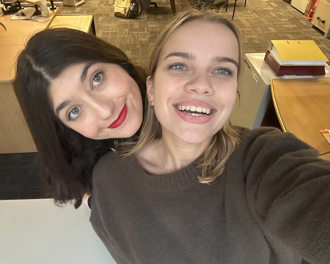 Amandine and Mathilde - interns 2025