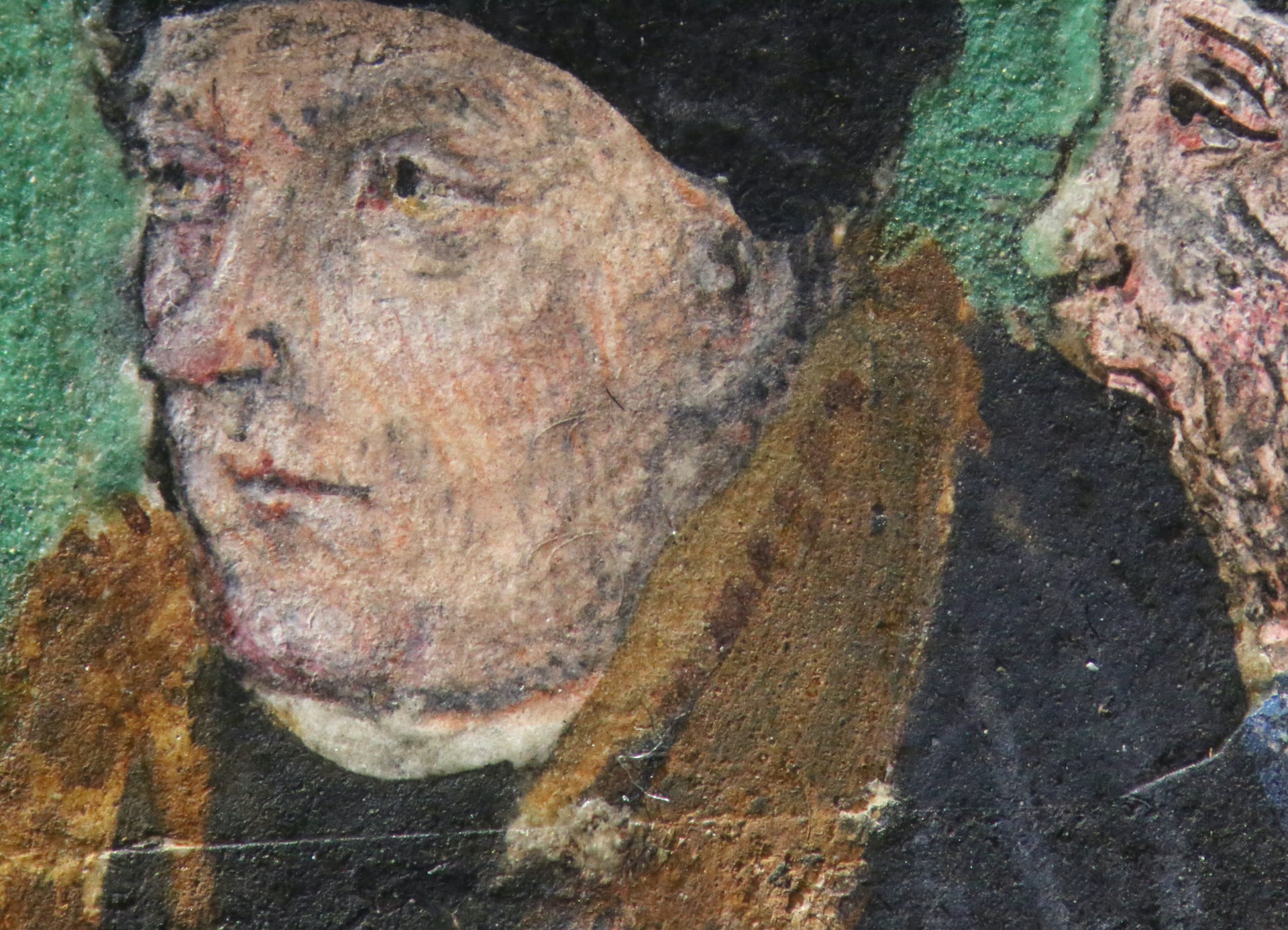 Close up of Thomas Cromwell image on Great Bible