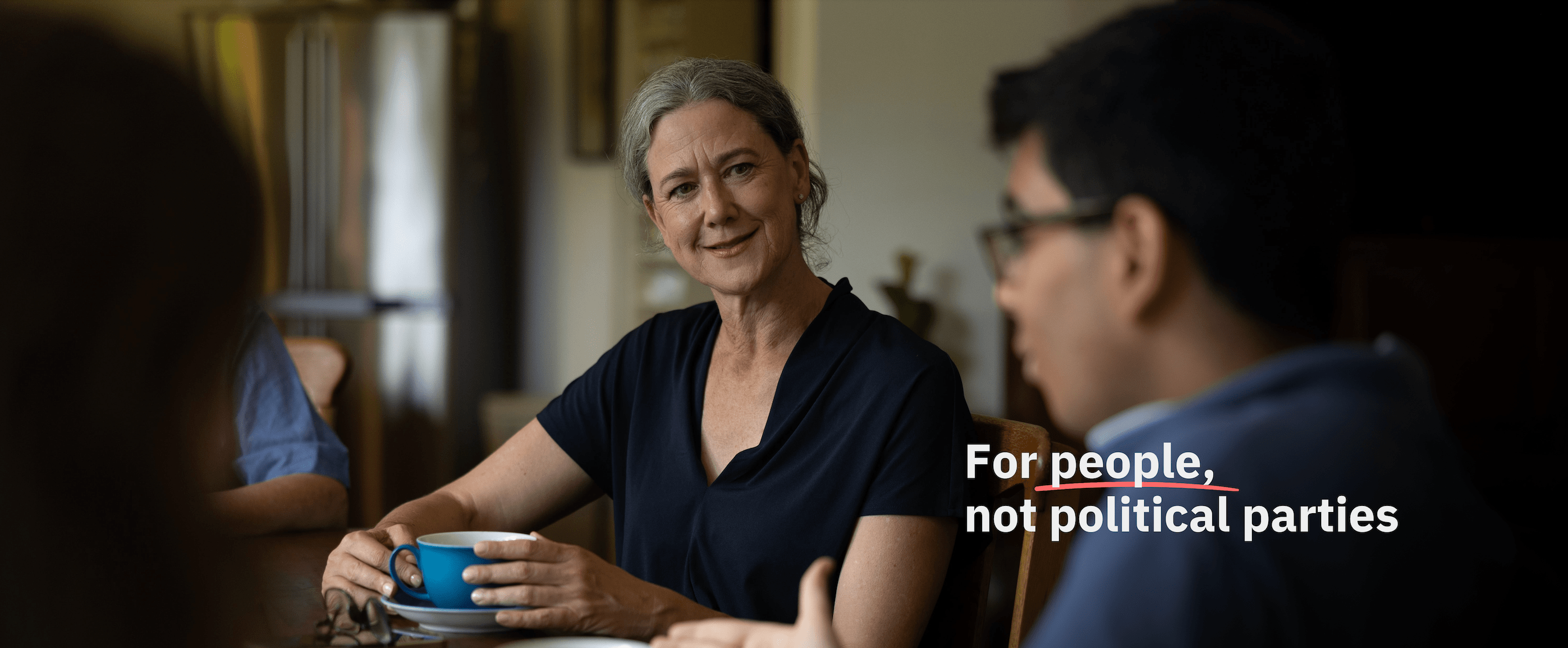 更强劲的经济 || 可负担的能源 || 社区优先 || 认真应对气候变化