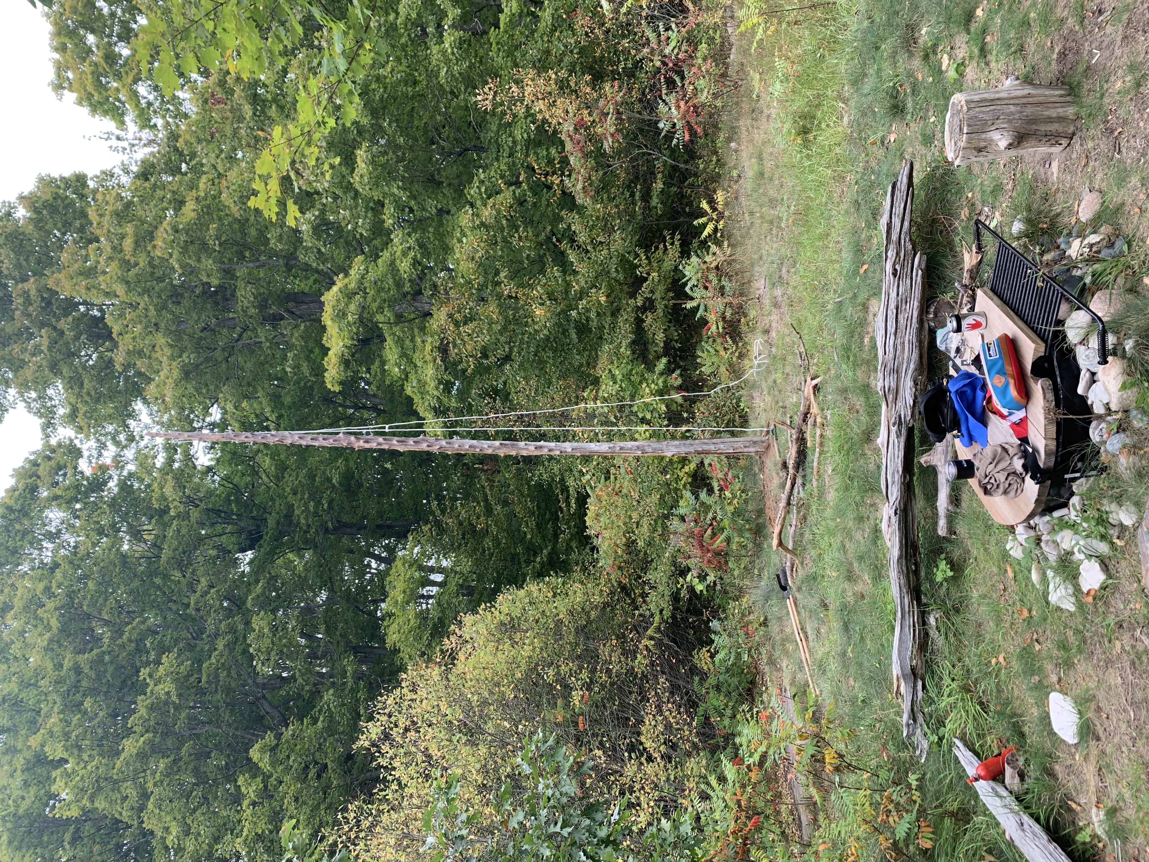 Flag pole installation