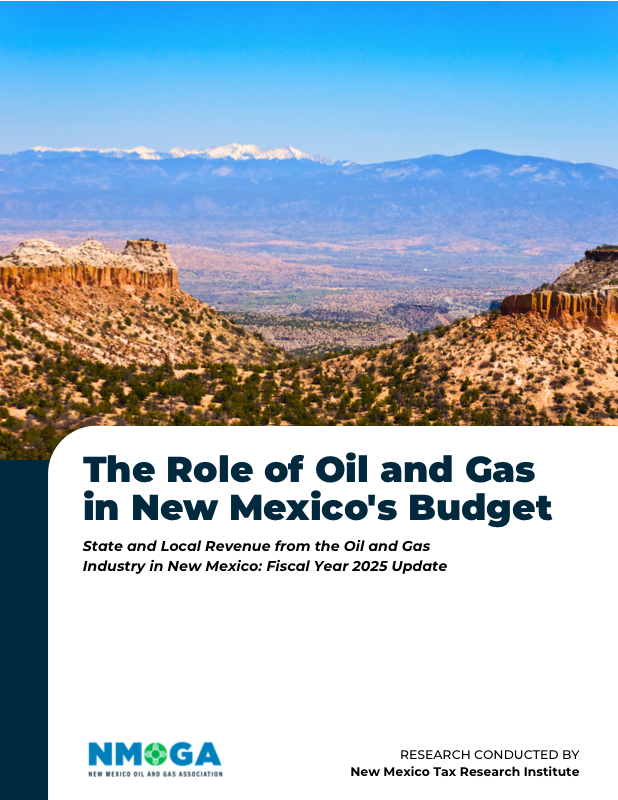 Cover of The Role of Oil and Gas in New Mexico's Budget — NMTRI FY 2025 Report