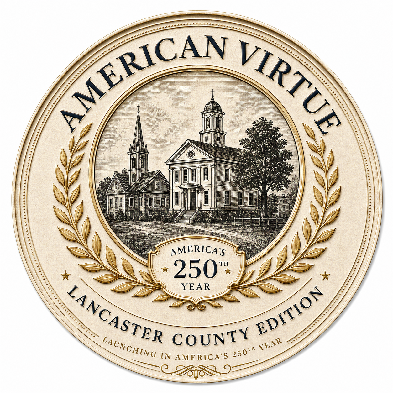American Virtue — Lancaster County Edition commemorative seal