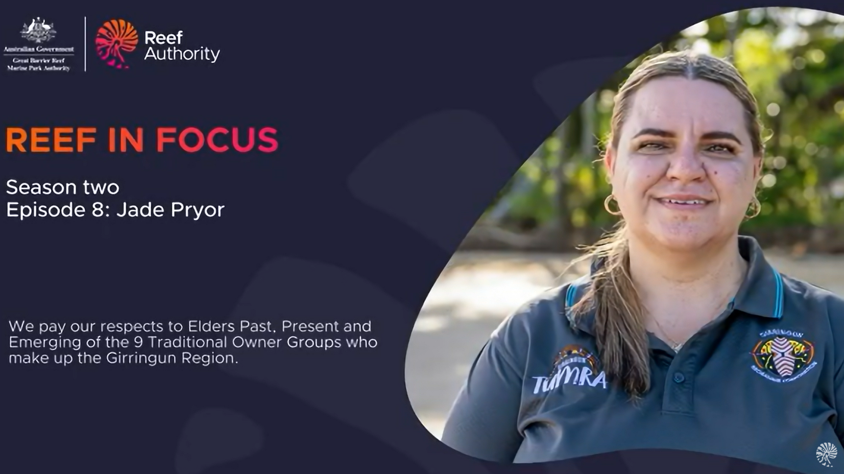 Jade Pryor on Reef in Focus podcast cover