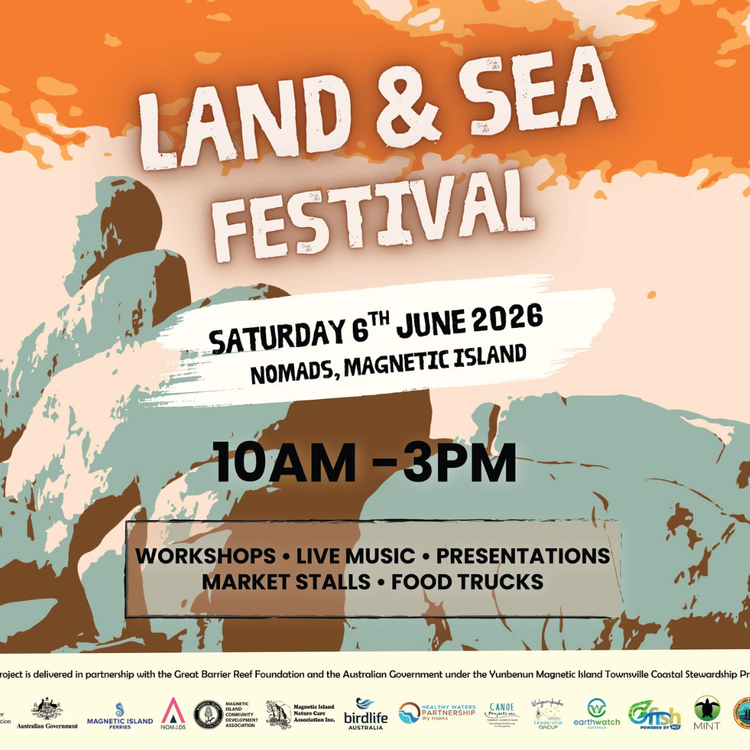 Abstract Land and Sea festival poster