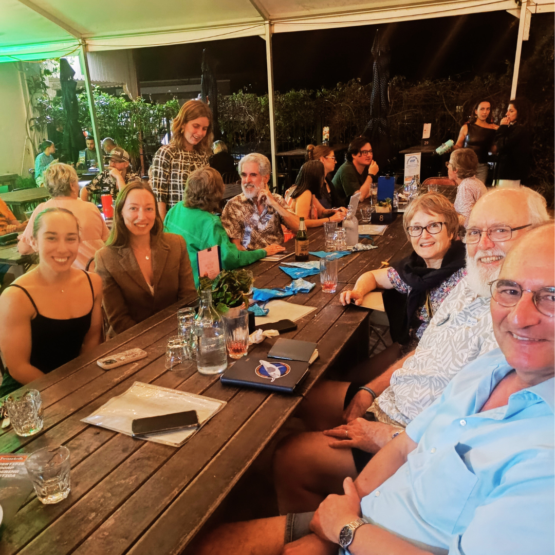 People sitting around the table at Green Drinks