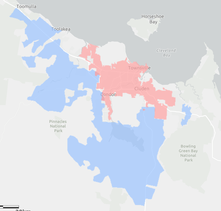 Townsville renewable energy investigation area map