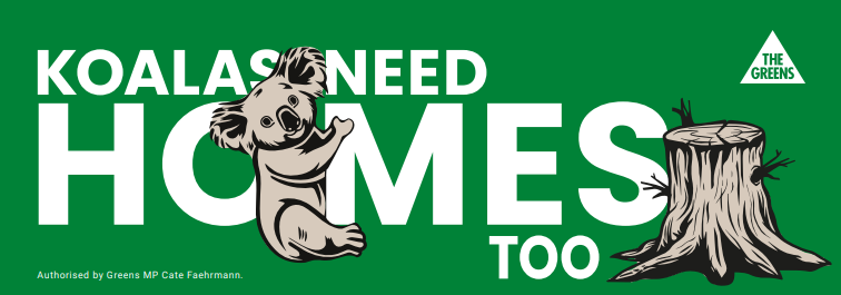 Koalas Need Homes bumper sticker