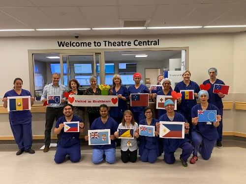 Photo of Daniela and her colleagues