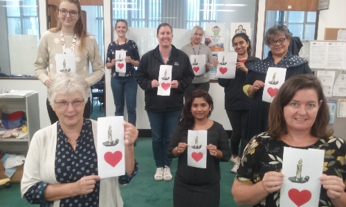 Photo of Diane and her colleagues