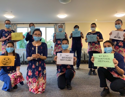 Photo of Roselle and her colleagues