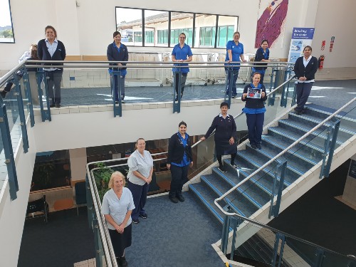 Photo of Payal and her colleagues