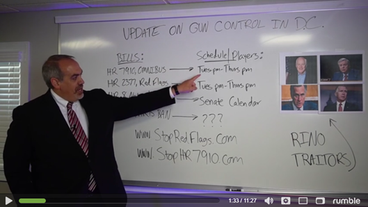 VIDEO Update: Votes Coming on Gun Control Next Week!