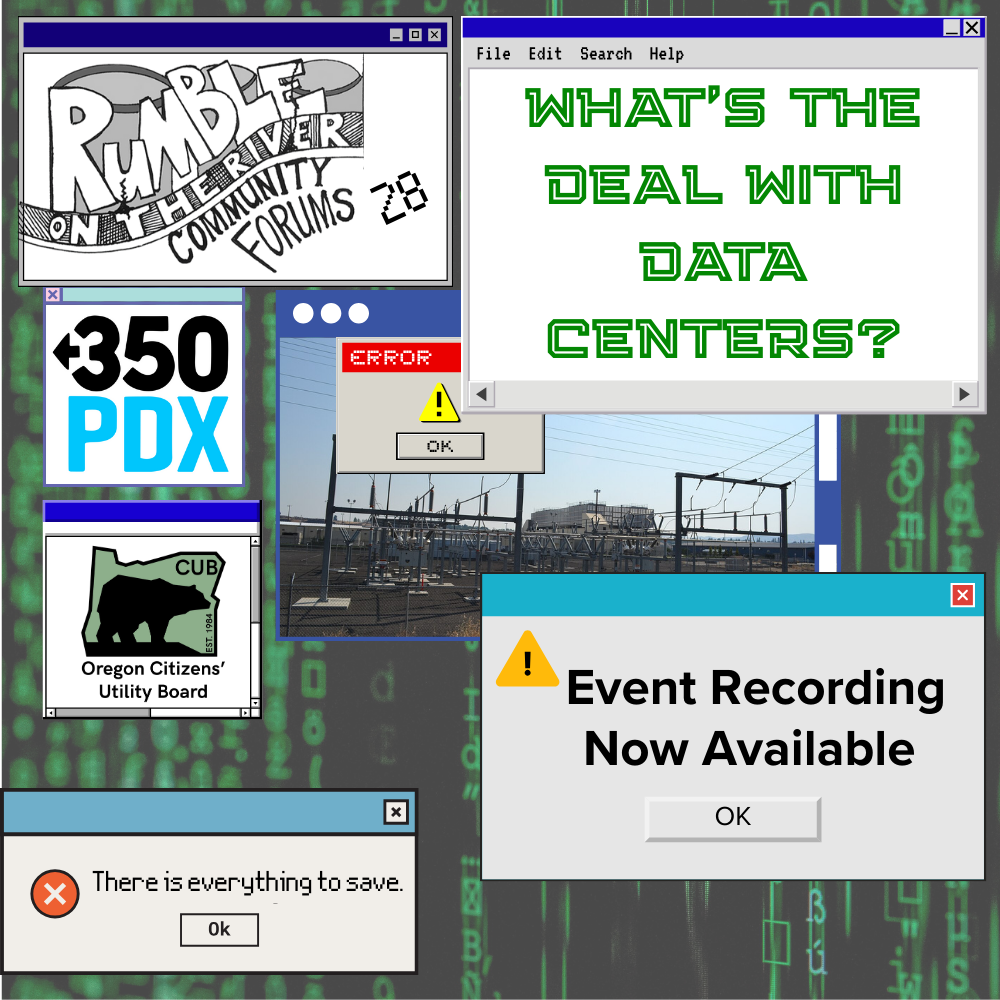 Rumble on the river 28 - What's the deal with data centers - event recording now available