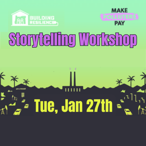 Storytelling workshop - tuesday jan 27th