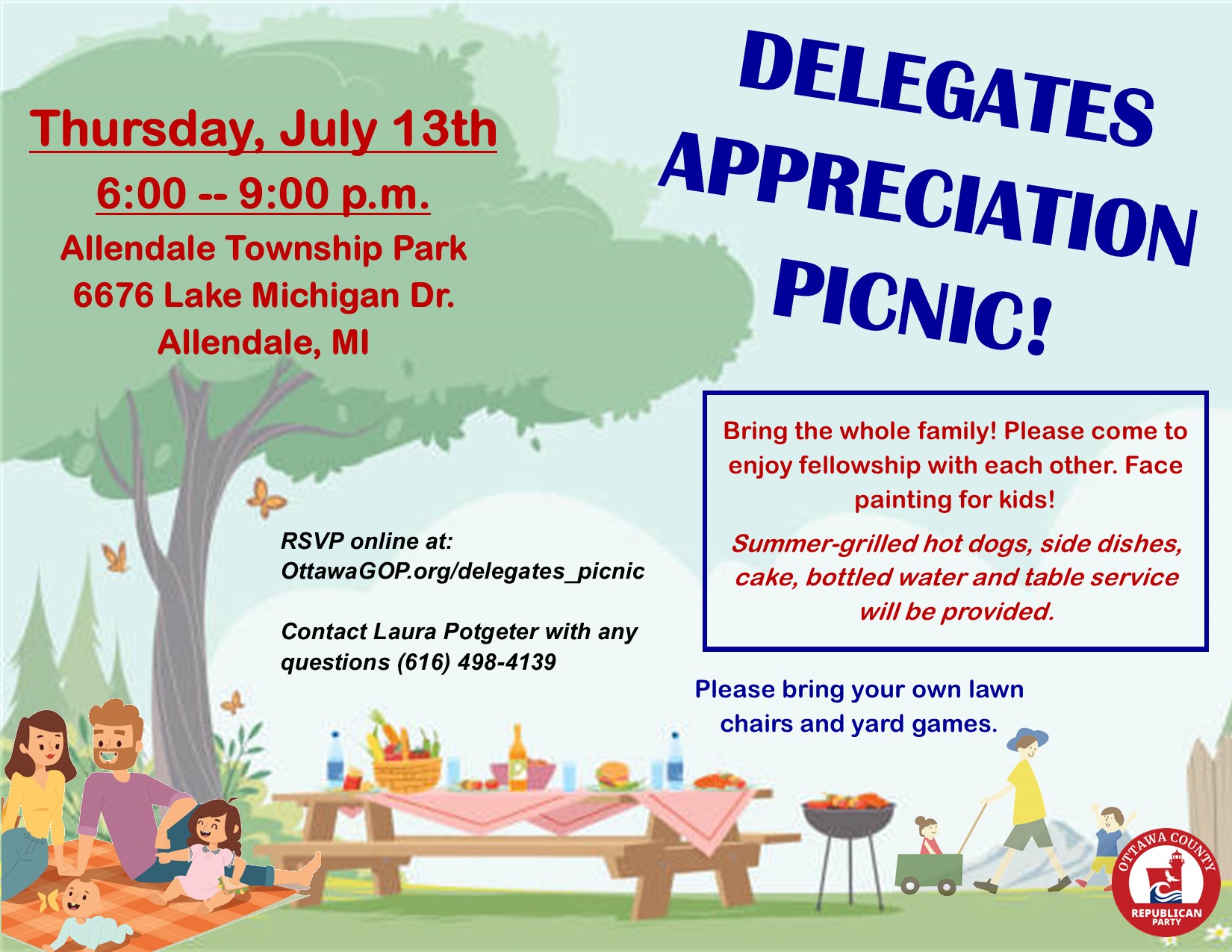 Calendar Ottawa County Republican Party