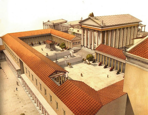 Augustus’ house on the Palatine.