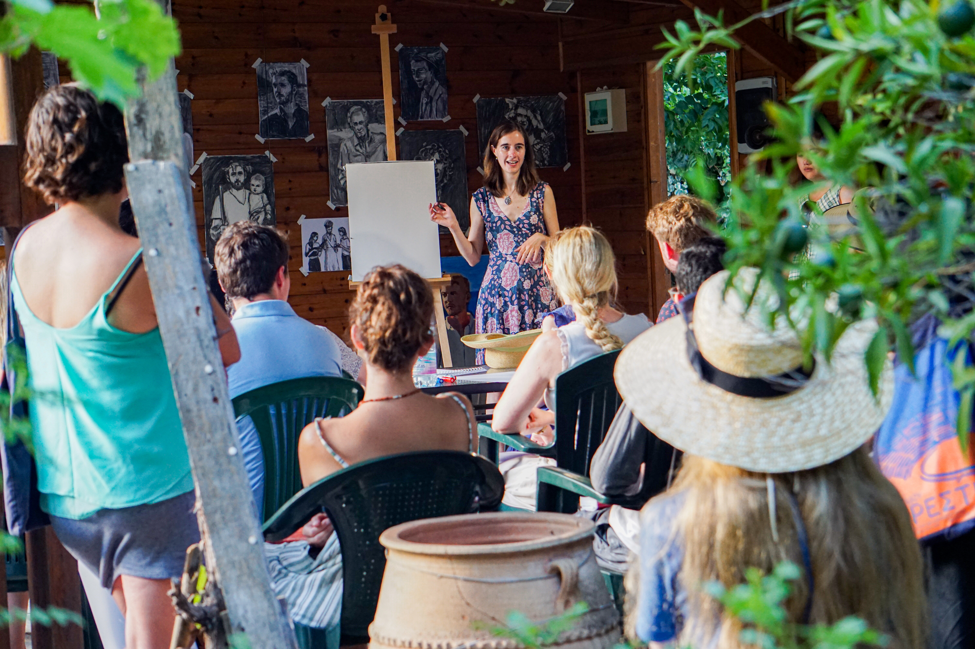 Art class at the Hellenikon Idyllion (2019)