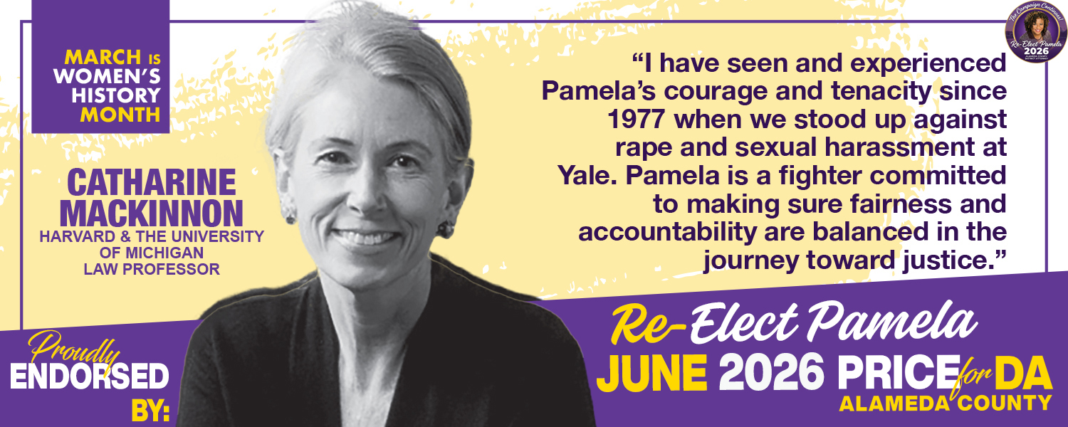 Catharine MacKinnon Iconic Feminist Theorist Endorses Pamela Price