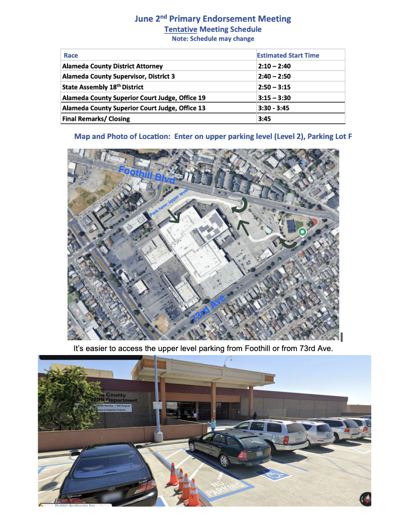 JGDC Endorsement Meeting Map