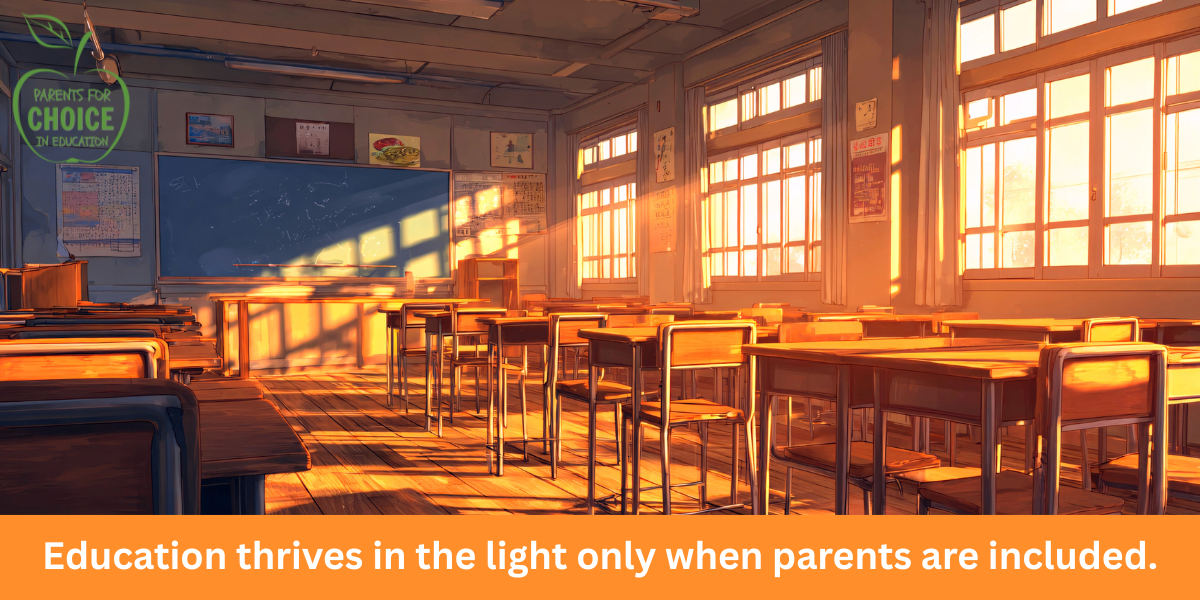 Empty Classroom filled with sunlight