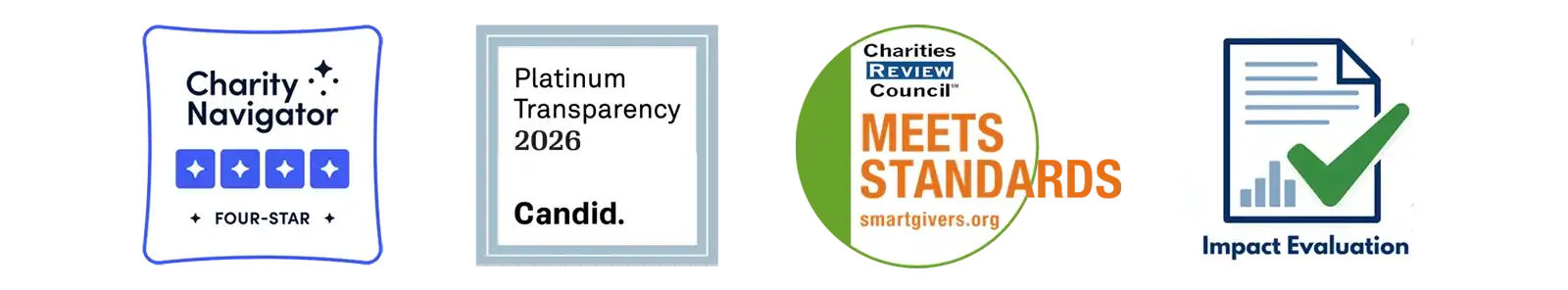 Charity Navigator, Candid, CRC, Impact Evaluation