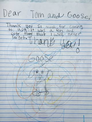 Another thank-you card from a kiddo