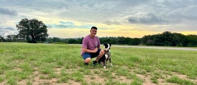 Gorda, a service dog with veteran