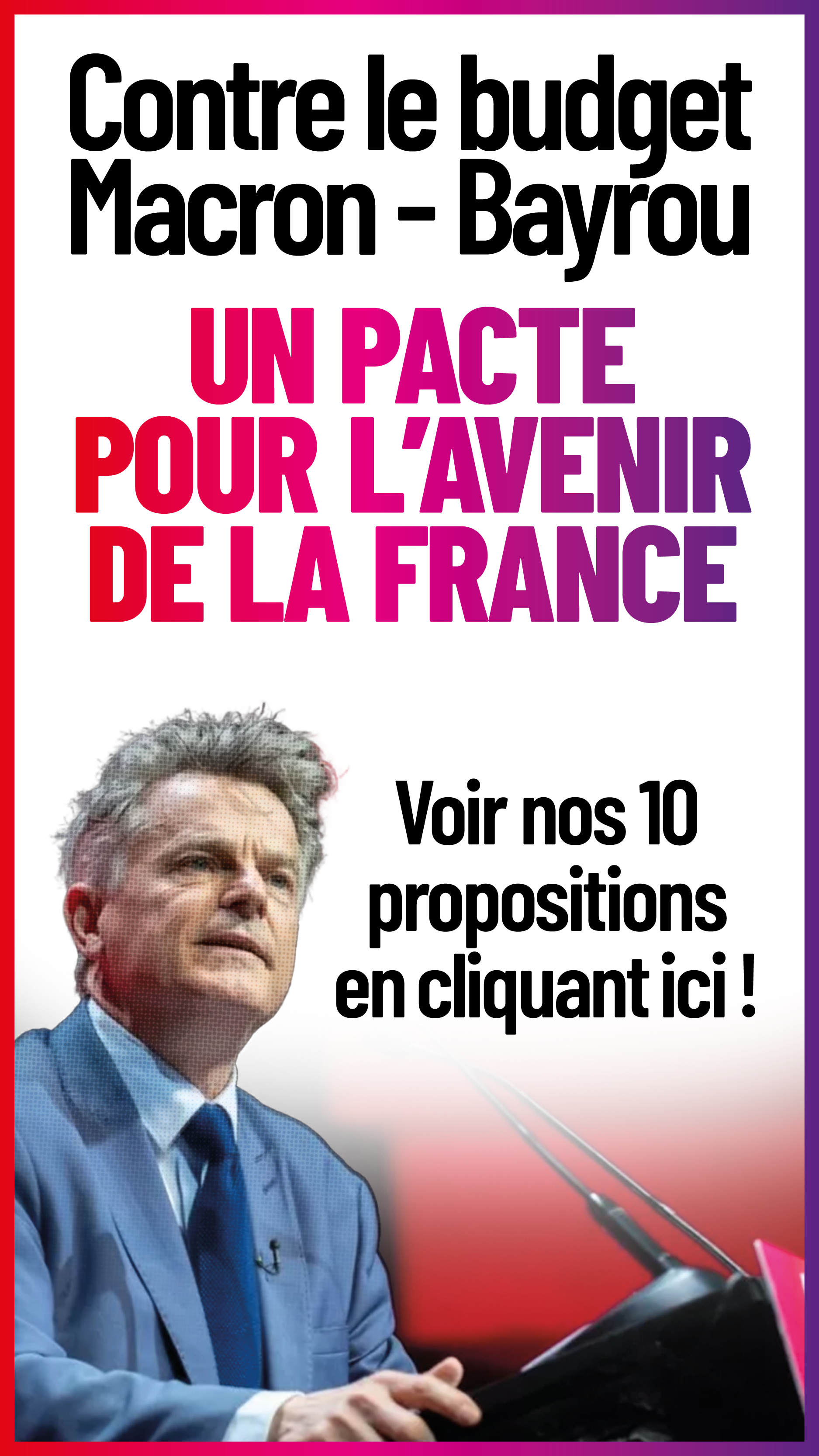 Bannière pacte pour la France