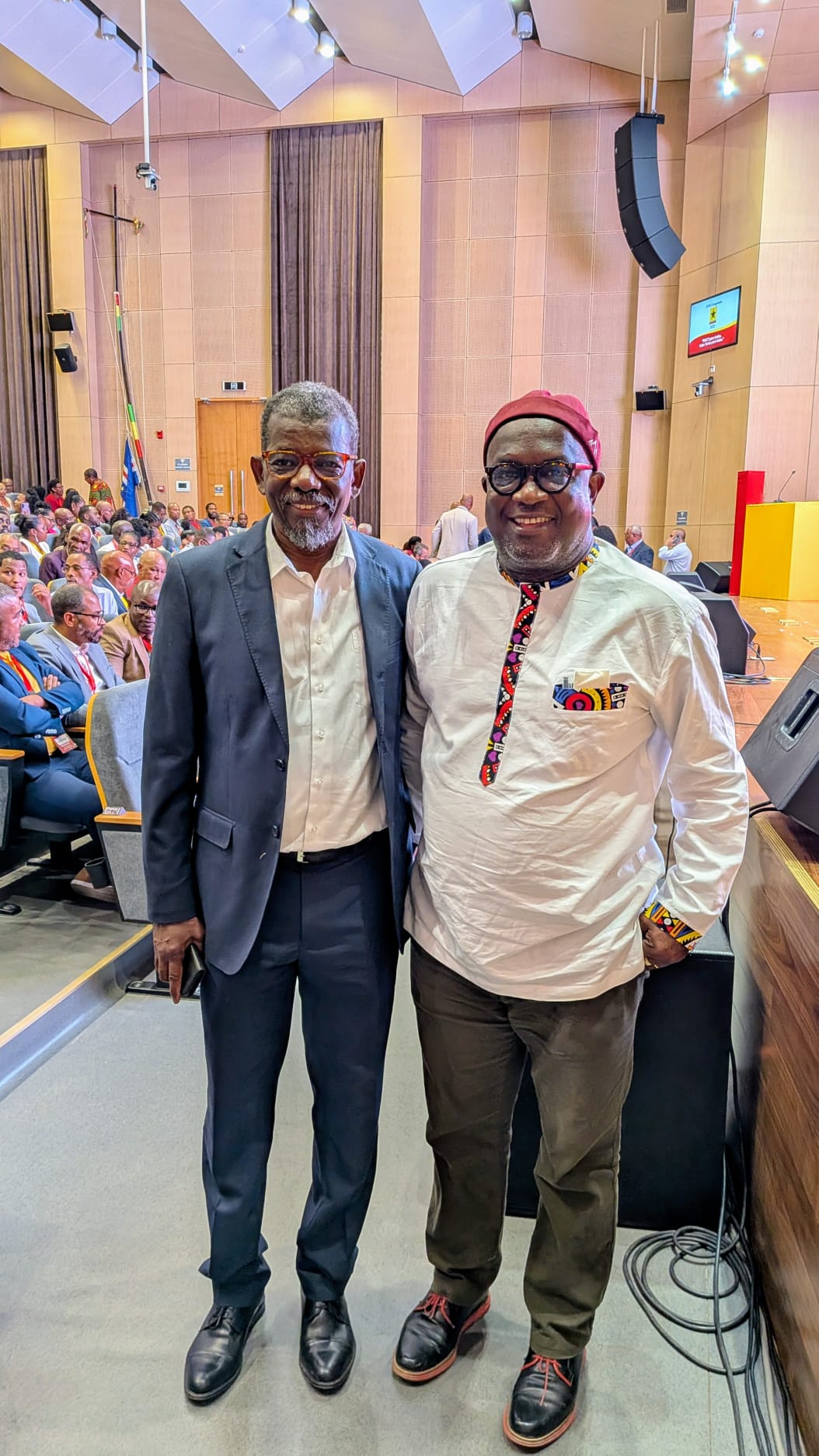 Avec Rui Mendes Semedo, Président sortant du Parti africain pour l'indépendance du Cap-Vert