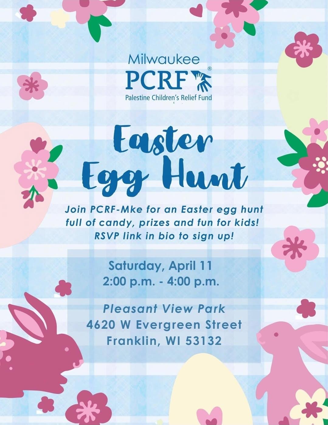 PCRF Milwaukee Easter Egg Hunt flyer