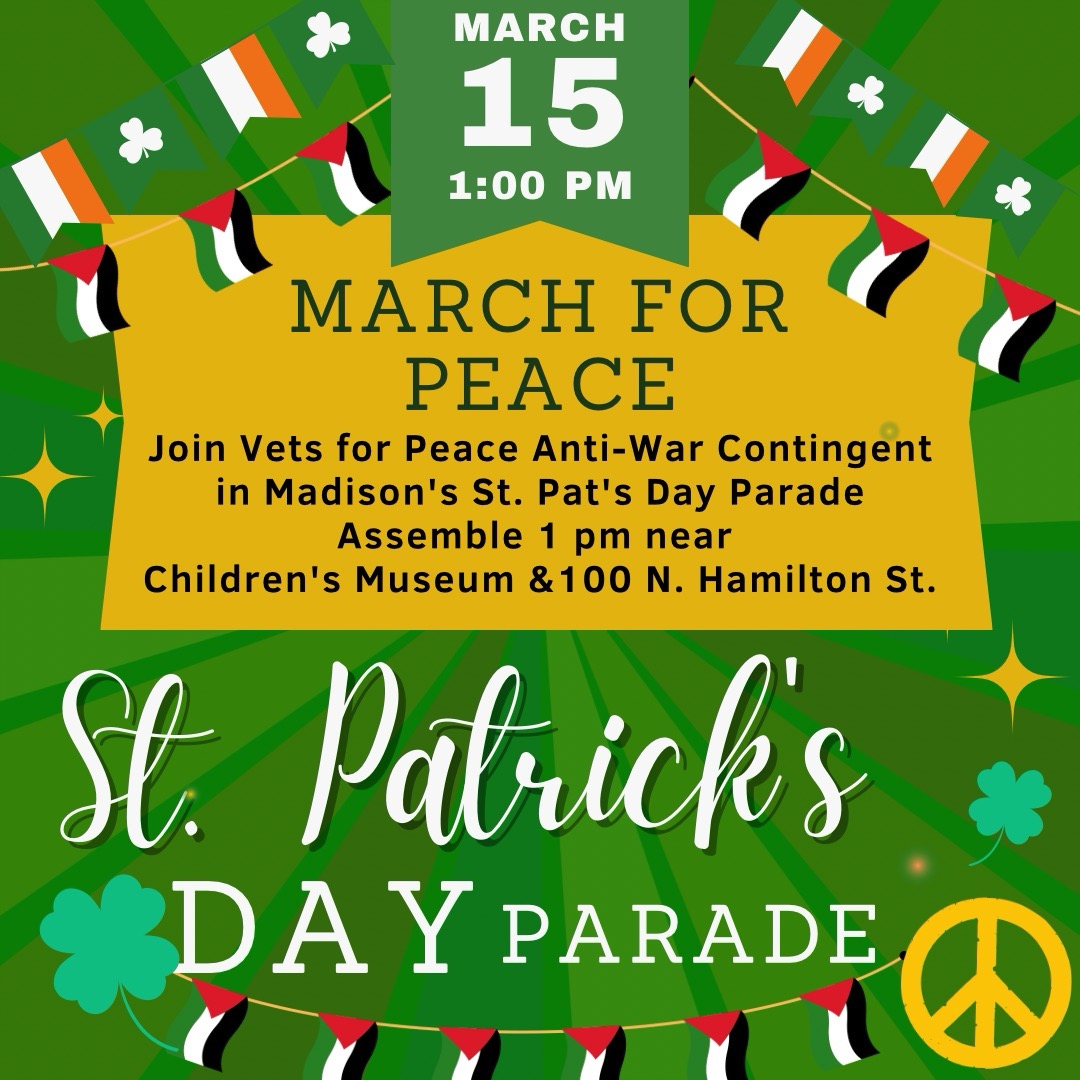 March for Peace St. Patrick's Day Parade flyer