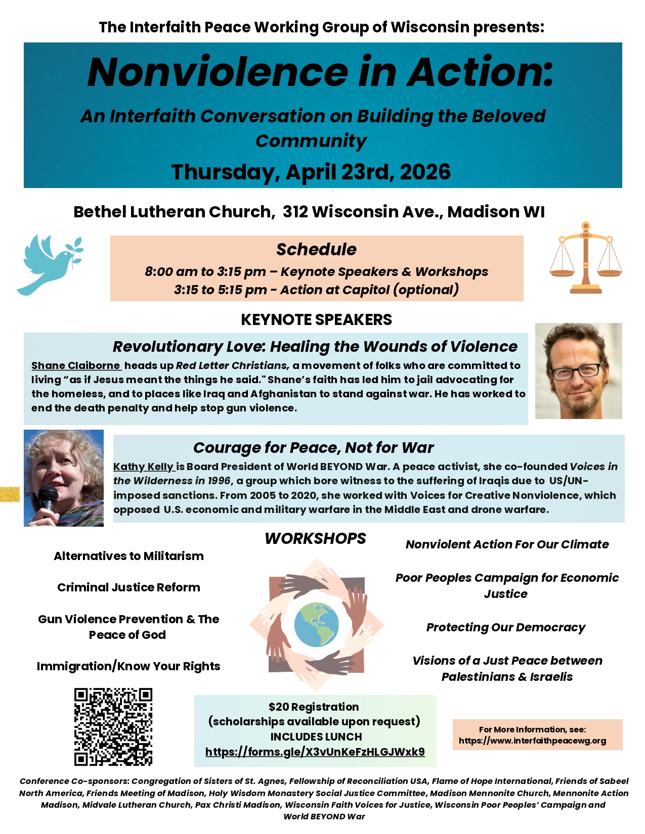 Nonviolence in Action conference flyer